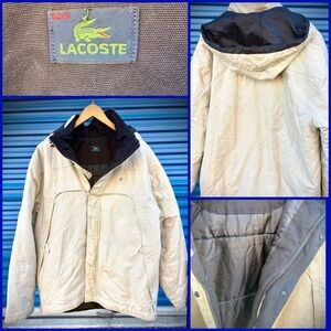 Lacoste Men's Light Tan Hooded Jacket